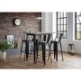 GRADE A1 - Grafton Industrial Bar Table Set - Julian Bowen 