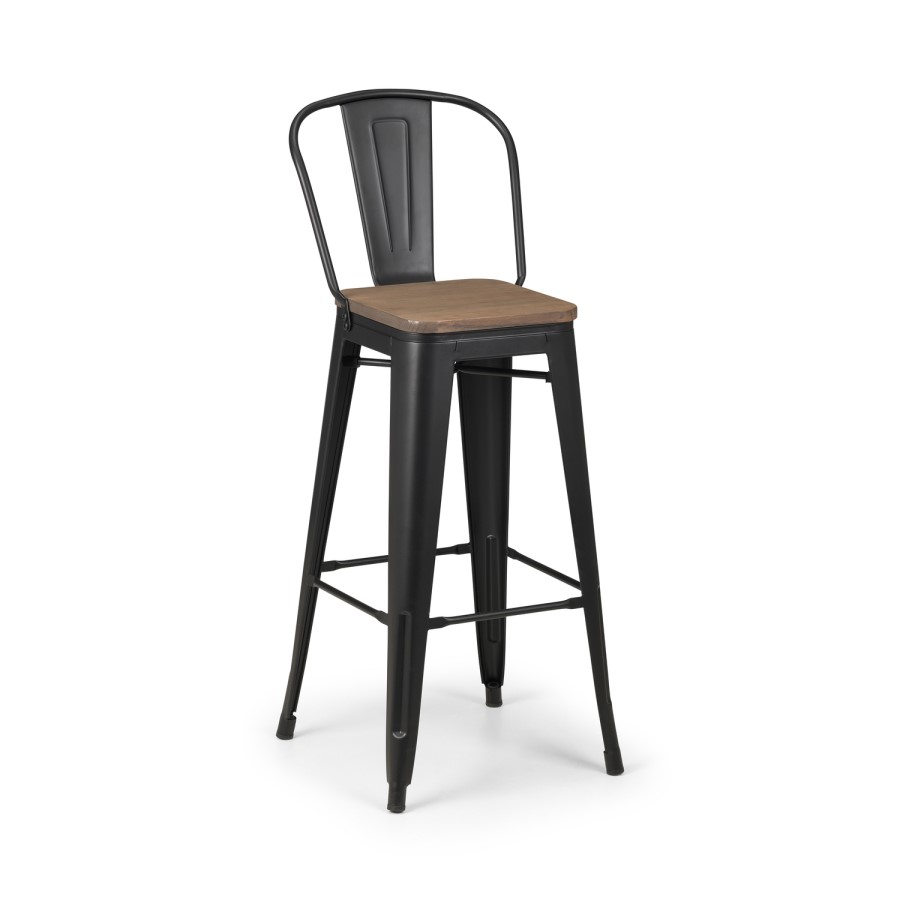 GRADE A1 - Grafton Industrial Bar Table Set - Julian Bowen 