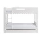 White Scalloped Triple Sleeper Bunk Bed with Trundle – Gracie