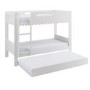White Scalloped Triple Sleeper Bunk Bed with Trundle – Gracie