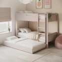 GRC002 Pink Scalloped Triple Sleeper Bunk Bed with Trundle – Gracie