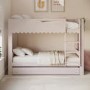 Pink Scalloped Triple Sleeper Bunk Bed with Trundle – Gracie