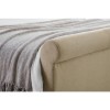 Grosvenoir Upholstered Beige Scroll King Size Bed