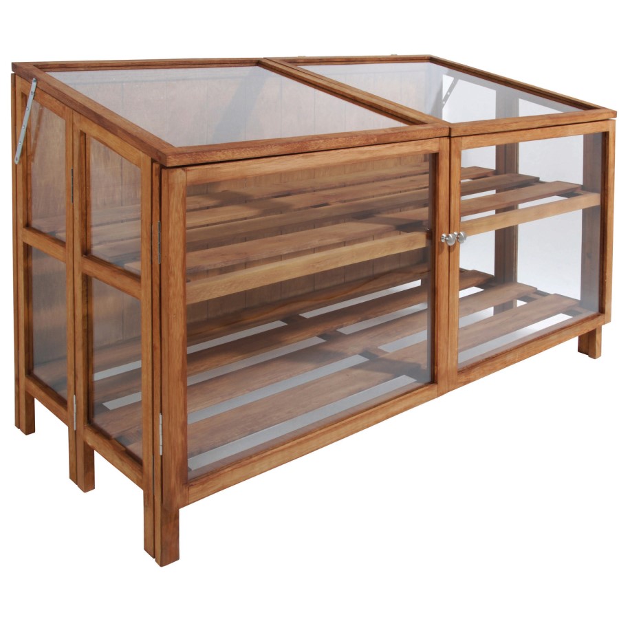 Wide Hardwood Greenhouse