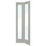 Internal White Primed Pattern 10 Bi-Fold with Clear Glass - White Primed, 1981 x 686 x 35 mm