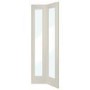 Internal White Primed Pattern 10 Bi-Fold with Clear Glass - White Primed, 1981 x 686 x 35 mm