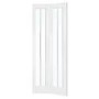 White Primed Worcester Internal Bi-Fold with Clear Glass - White Primed, 1981 x 686 x 35 mm