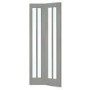 White Primed Worcester Internal Bi-Fold with Clear Glass - White Primed, 1981 x 686 x 35 mm