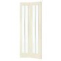 White Primed Worcester Internal Bi-Fold with Clear Glass - White Primed, 1981 x 686 x 35 mm