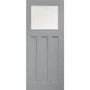 Internal White Primed DX Door with Obscure Glass - White Primed, 1981 x 762 x 35 mm