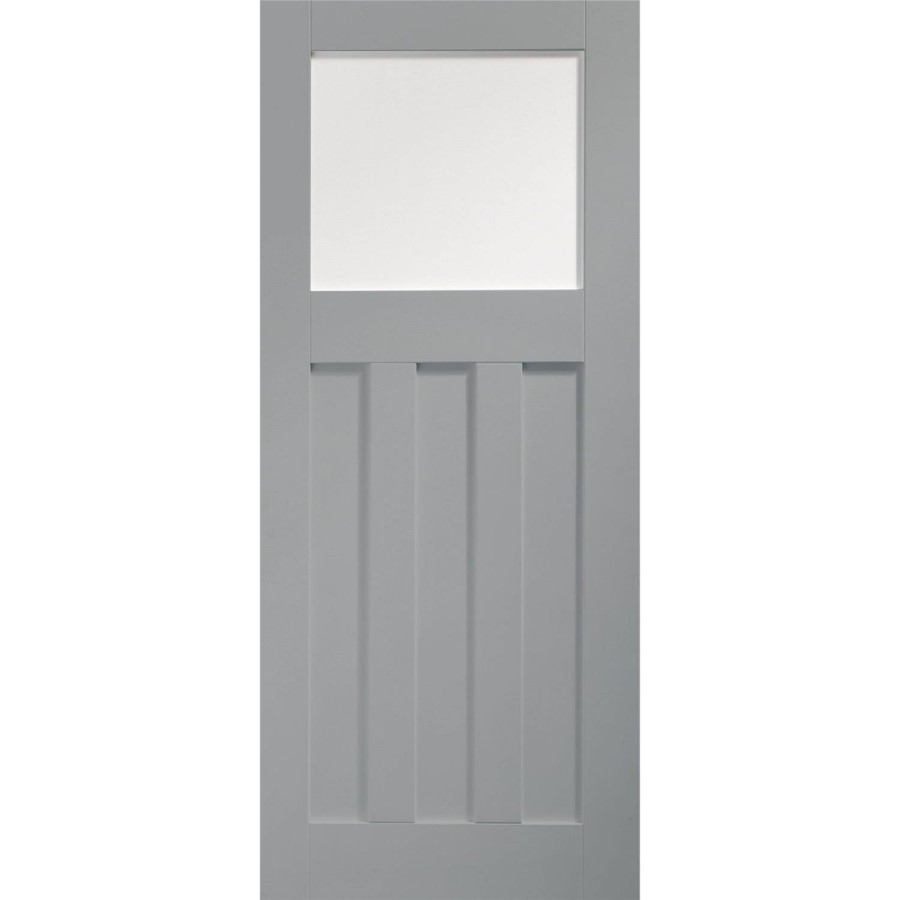 Internal White Primed DX Door with Obscure Glass - White Primed, 1981 x 762 x 35 mm