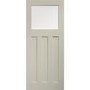 Internal White Primed DX Door with Obscure Glass - White Primed, 1981 x 762 x 35 mm