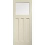 Internal White Primed DX Door with Obscure Glass - White Primed, 1981 x 762 x 35 mm