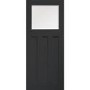 Internal White Primed DX Door with Obscure Glass - White Primed, 1981 x 762 x 35 mm