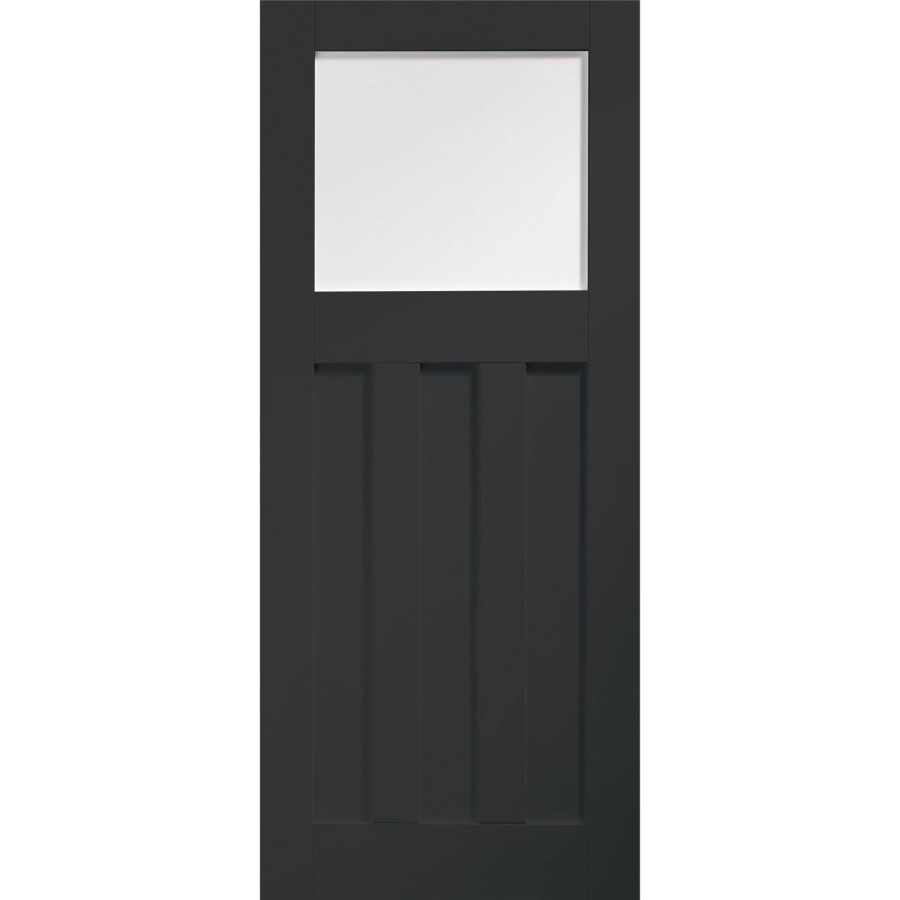 Internal White Primed DX Door with Obscure Glass - White Primed, 1981 x 762 x 35 mm