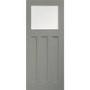Internal White Primed DX Door with Obscure Glass - White Primed, 1981 x 762 x 35 mm