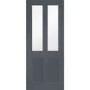 Internal White Primed Malton Shaker with Clear Flat Glass - White Primed, 1981 x 686 x 35 mm