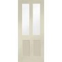 Internal White Primed Malton Shaker with Clear Flat Glass - White Primed, 1981 x 686 x 35 mm