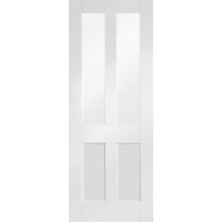 Internal White Primed Malton Shaker with Clear Flat Glass - White Primed, 1981 x 838 x 35 mm