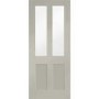 Internal White Primed Malton Shaker with Clear Flat Glass - White Primed, 1981 x 838 x 35 mm