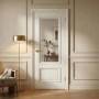 Internal White Primed Half-Glazed Door with Clear Bevelled Glass - 1981 x 762 x 35mm - Nelson - XL Joinery