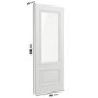 Internal White Primed Half-Glazed Door with Clear Bevelled Glass - 1981 x 762 x 35mm - Nelson - XL Joinery