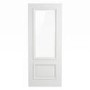 Internal White Primed Half-Glazed Door with Clear Bevelled Glass - 1981 x 762 x 35mm - Nelson - XL Joinery