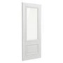 Internal White Primed Half-Glazed Door with Clear Bevelled Glass - 1981 x 762 x 35mm - Nelson - XL Joinery