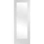 Internal White Primed Pattern 10 with Clear Glass - White Primed, 1981 x 762 x 35 mm