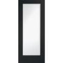 Internal White Primed Pattern 10 with Clear Glass - White Primed, 1981 x 762 x 35 mm