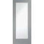 Internal White Primed Pattern 10 with Obscure Glass - White Primed, 1981 x 762 x 35 mm