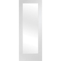 Internal White Primed Pattern 10 with Obscure Glass - White Primed, 1981 x 762 x 35 mm