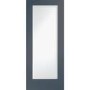 Internal White Primed Pattern 10 with Obscure Glass - White Primed, 1981 x 762 x 35 mm