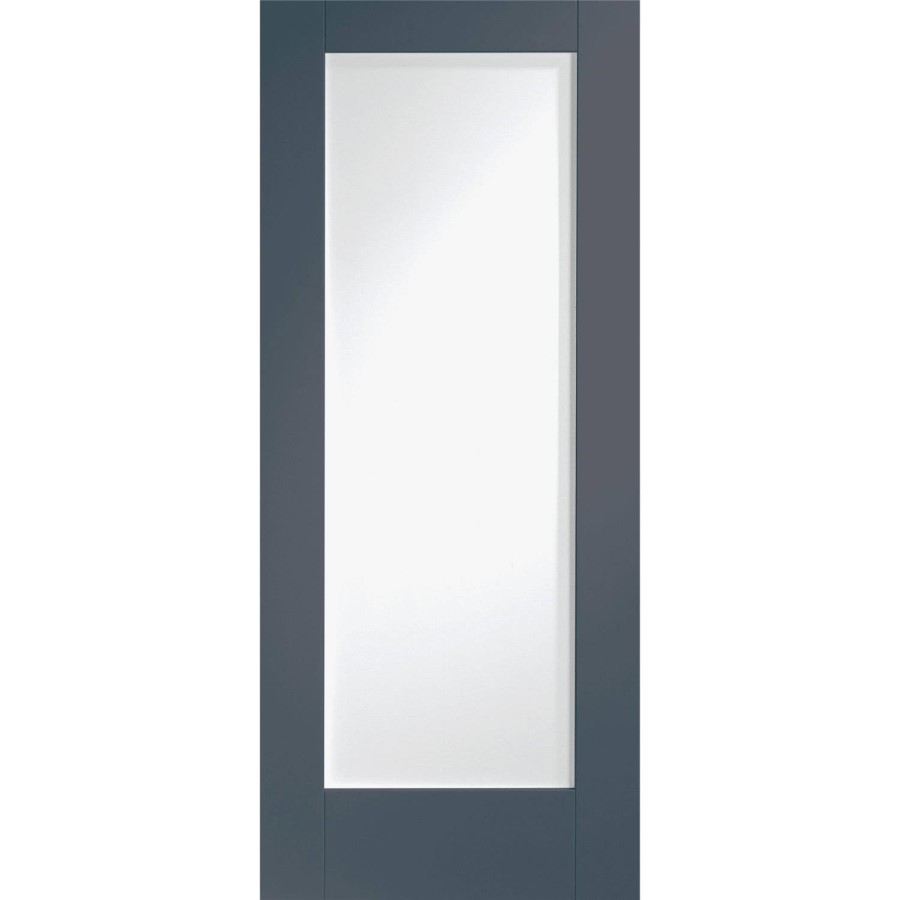 Internal White Primed Pattern 10 with Obscure Glass - White Primed, 1981 x 762 x 35 mm