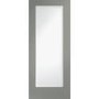 Internal White Primed Pattern 10 with Obscure Glass - White Primed, 1981 x 762 x 35 mm
