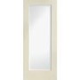 Internal White Primed Pattern 10 Fire Door with Clear Glass - 1981 x 838 x 44 mm, White Primed