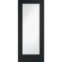 Internal White Primed Pattern 10 Fire Door with Clear Glass - 1981 x 838 x 44 mm, White Primed