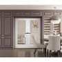 Pattern 10 Pair with Clear Glass - White Primed, 2040 x 826 x 40 mm
