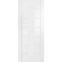 Palermo 1 Light Internal White Primed Door with Clear Glass - White Primed, 1981 x 762 x 35 mm