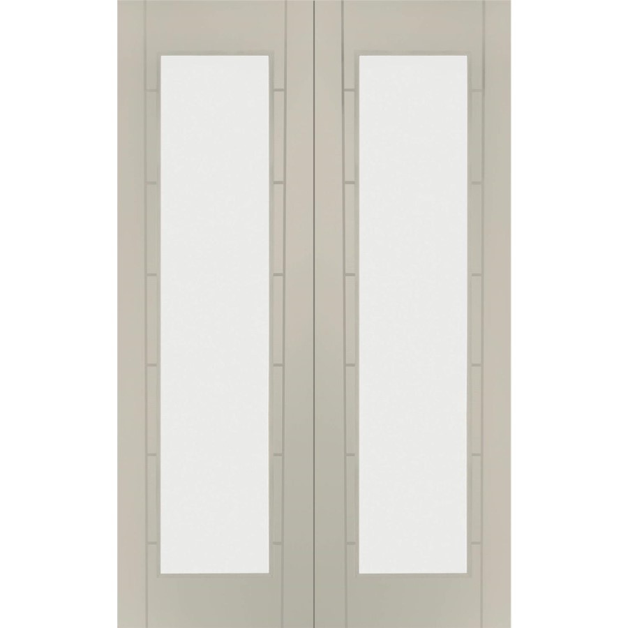 Palermo 1 Light Pair with Clear Glass - White Primed, 1981 x 1168 x 40 mm
