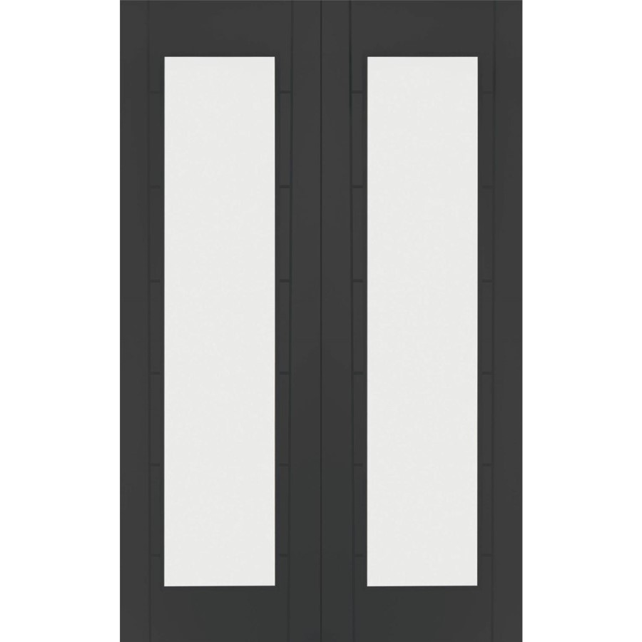 Palermo 1 Light Pair with Clear Glass - White Primed, 1981 x 1168 x 40 mm