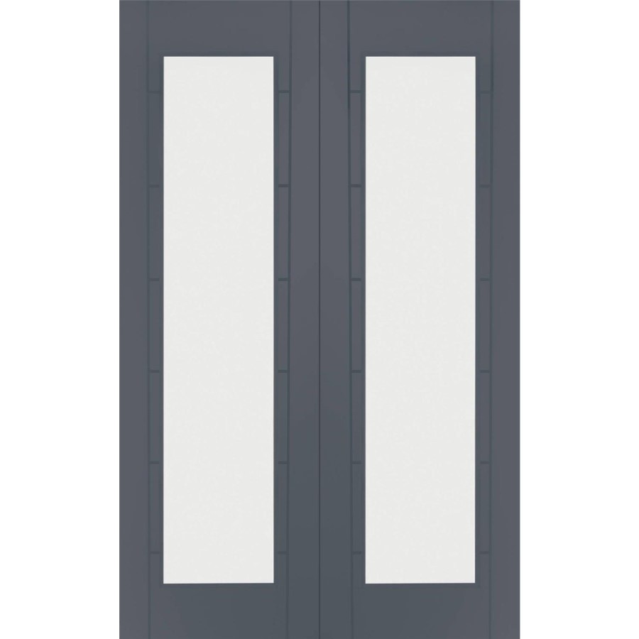 Palermo 1 Light Pair with Clear Glass - White Primed, 1981 x 1168 x 40 mm