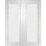 Palermo 1 Light Pair with Clear Glass - White Primed, 1981 x 1524 x 40 mm
