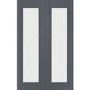 Palermo 1 Light Pair with Clear Glass - White Primed, 1981 x 1524 x 40 mm