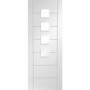 Palermo Internal White Primed Door with Obscure Glass - White Primed, 1981 x 838 x 35 mm