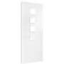 Palermo Internal White Primed Door with Obscure Glass - White Primed, 1981 x 838 x 35 mm