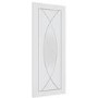 Internal White Primed Pesaro with Clear Glass - White Primed, 2040 x 726 x 40 mm