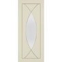 Internal White Primed Pesaro with Clear Glass - White Primed, 2040 x 726 x 40 mm