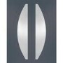 Internal White Primed Salerno Door Pair with Clear Glass - White Primed, 1981 x 1220 x 40 mm