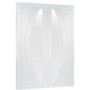 Internal White Primed Salerno Door Pair with Clear Glass - White Primed, 1981 x 1220 x 40 mm